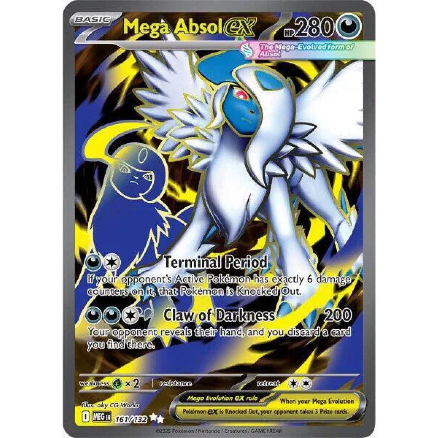 Mega Absol ex 161/132 - Mega Evolution - Holofoil