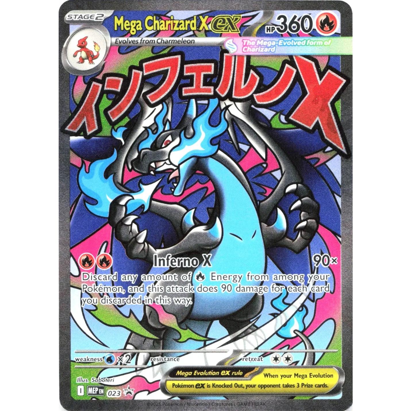 Mega Charizard X ex 023 - Mega Evolution Promos - Holofoil