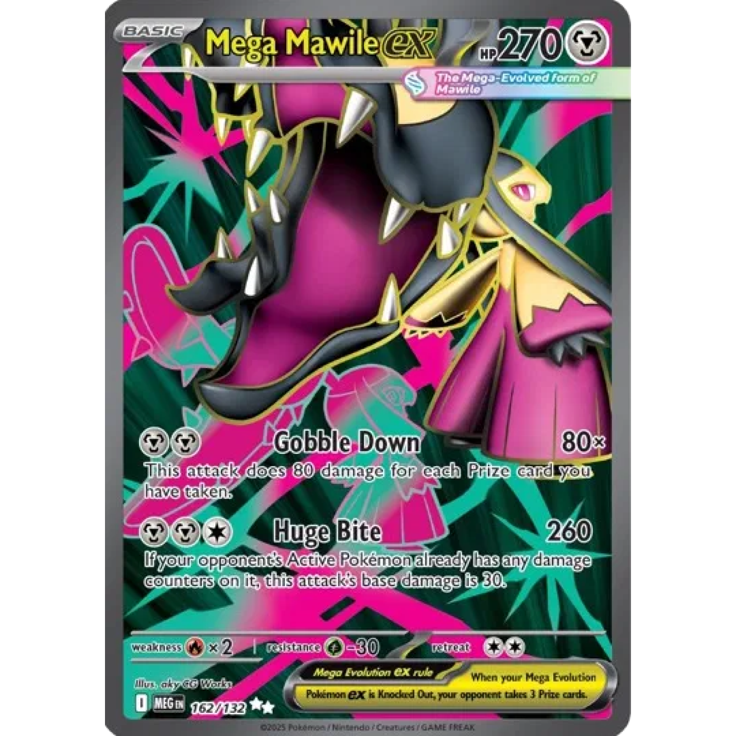Mega Mawile ex 162/132 - Mega Evolution - Holofoil