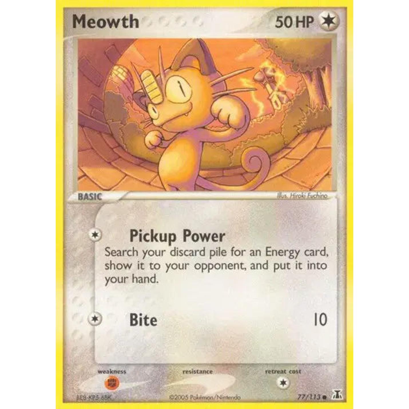 Meowth 77/113 - EX Delta Species - Normal