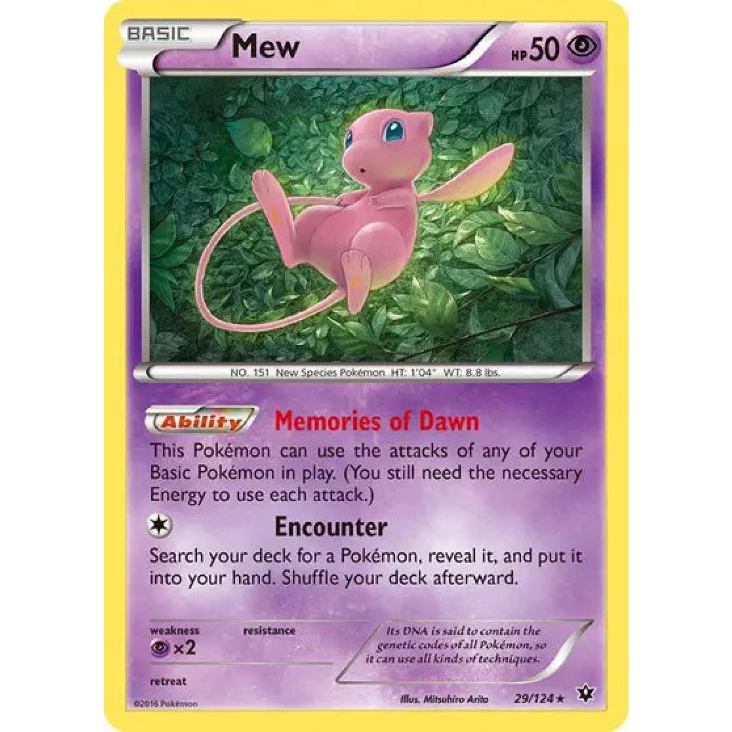 Mew 29/124 - Fates Collide - Holofoil