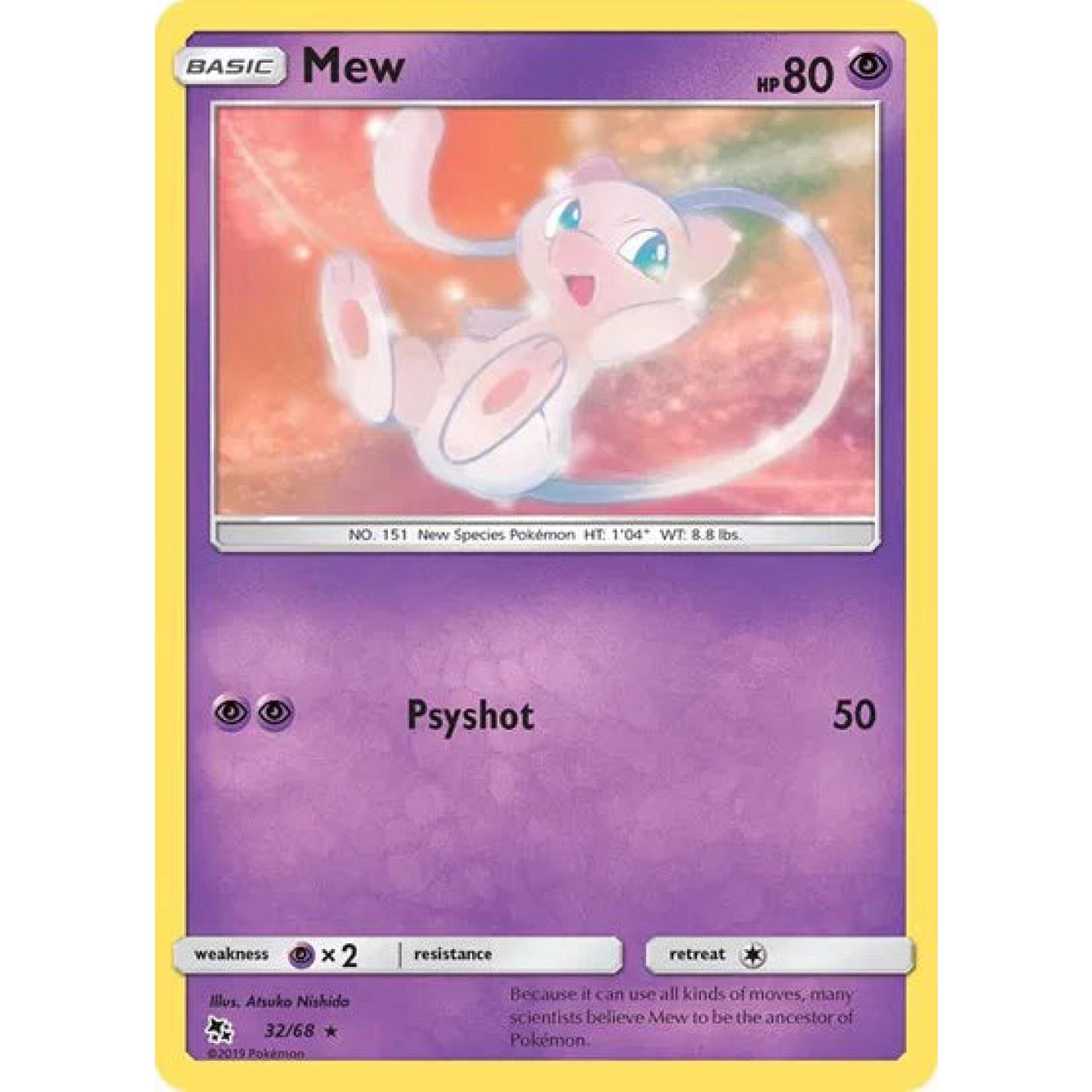 Mew 32/68 - Hidden Fates - Reverse Holofoil