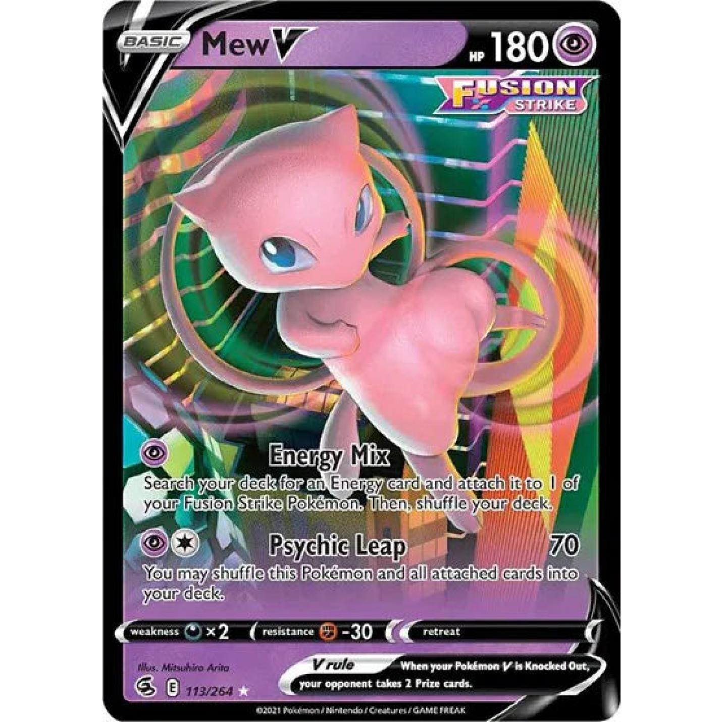 Mew V 113/264 - Fusion Strike - Holofoil