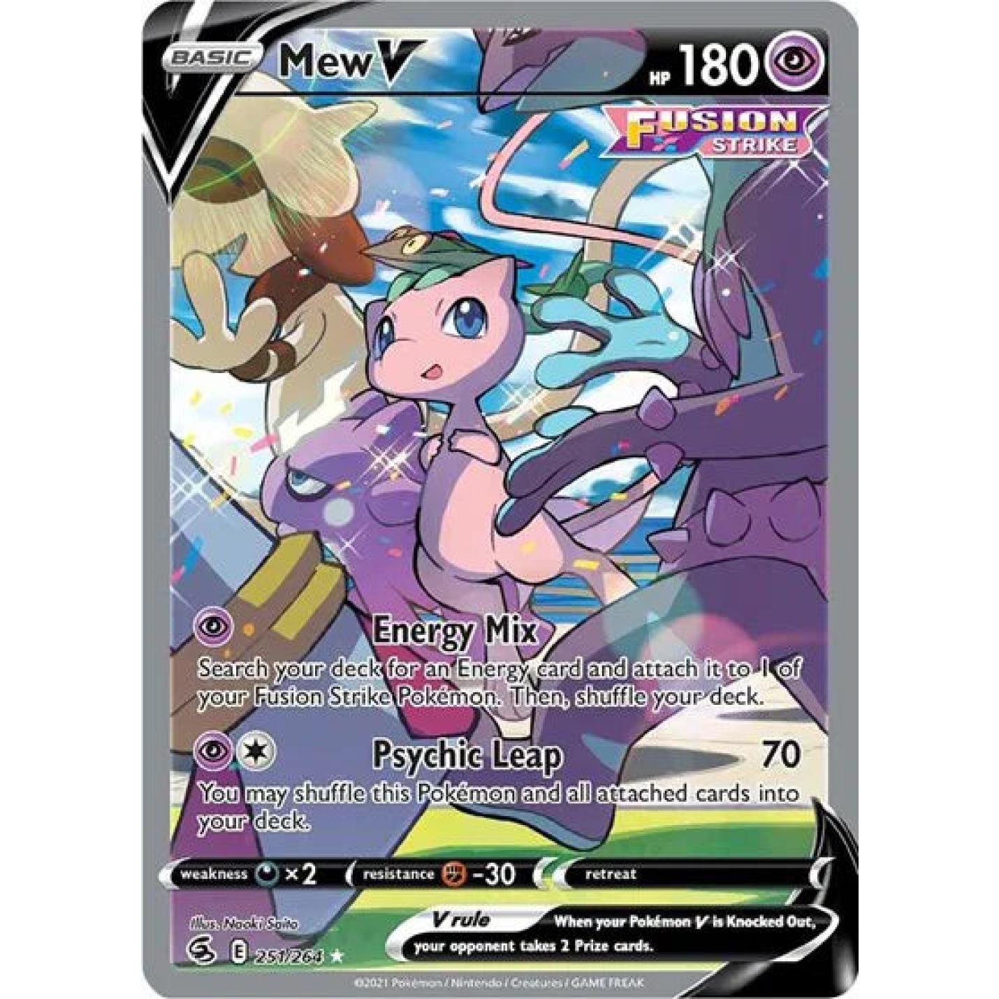 Mew V 251/264 - Fusion Strike - Holofoil