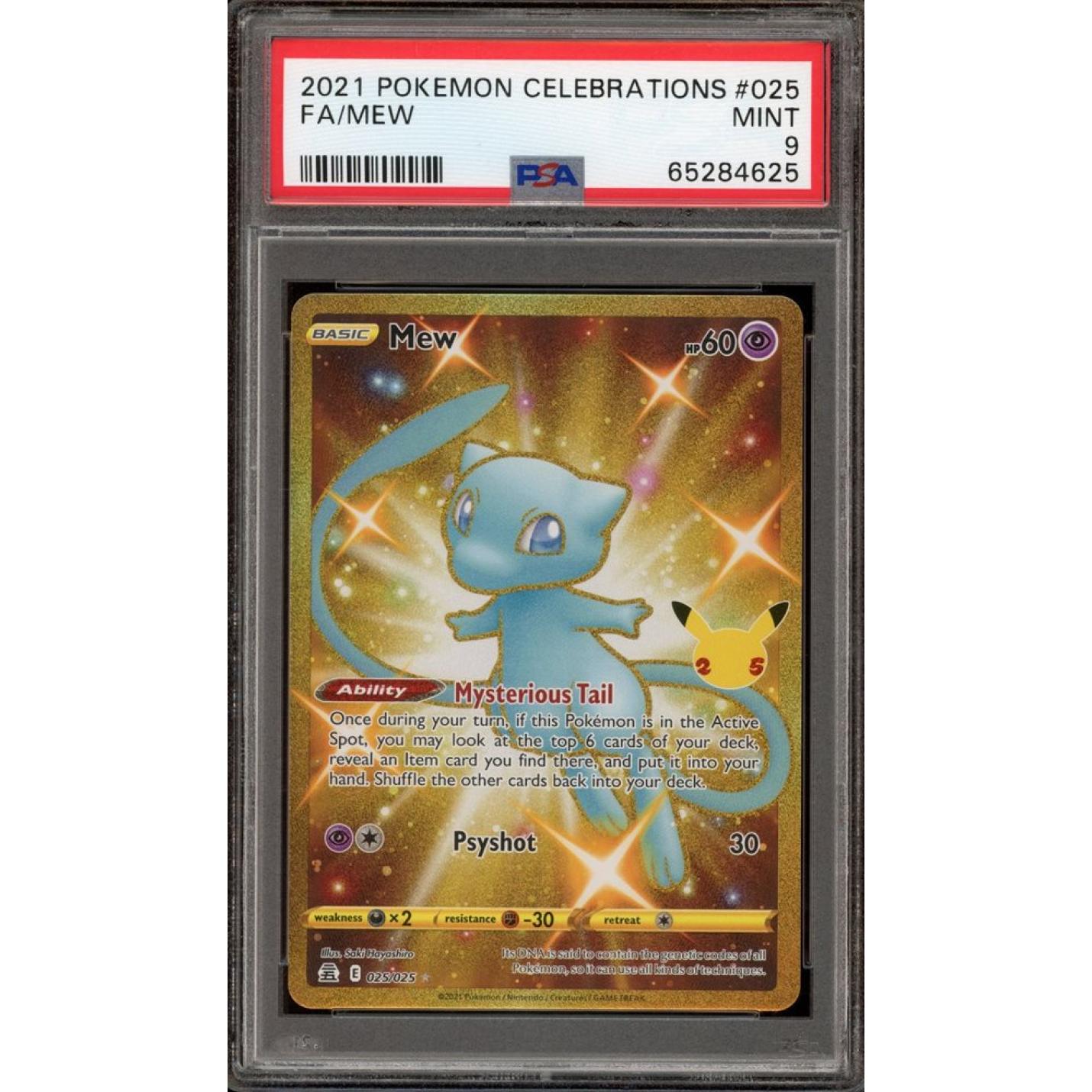 Mew (PSA 9) 025/025 - Celebrations - Holofoil