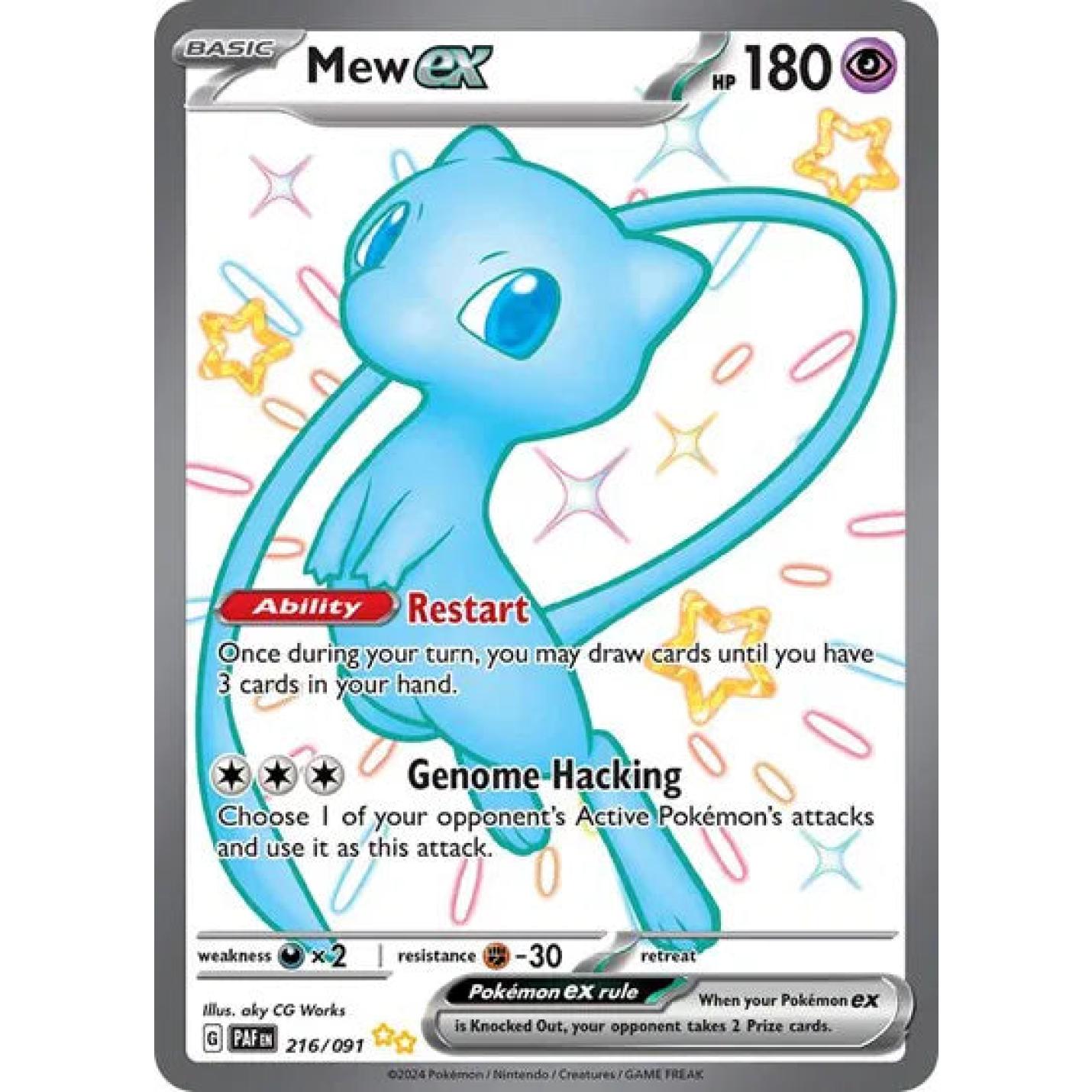 Mew ex 216/091 - Paldean Fates - Holofoil