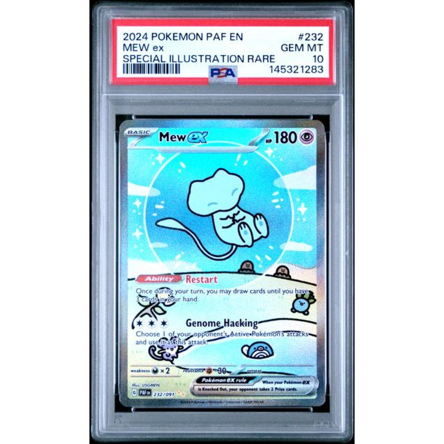 Mew ex (PSA 10) 232/091 - Paldean Fates - Holofoil