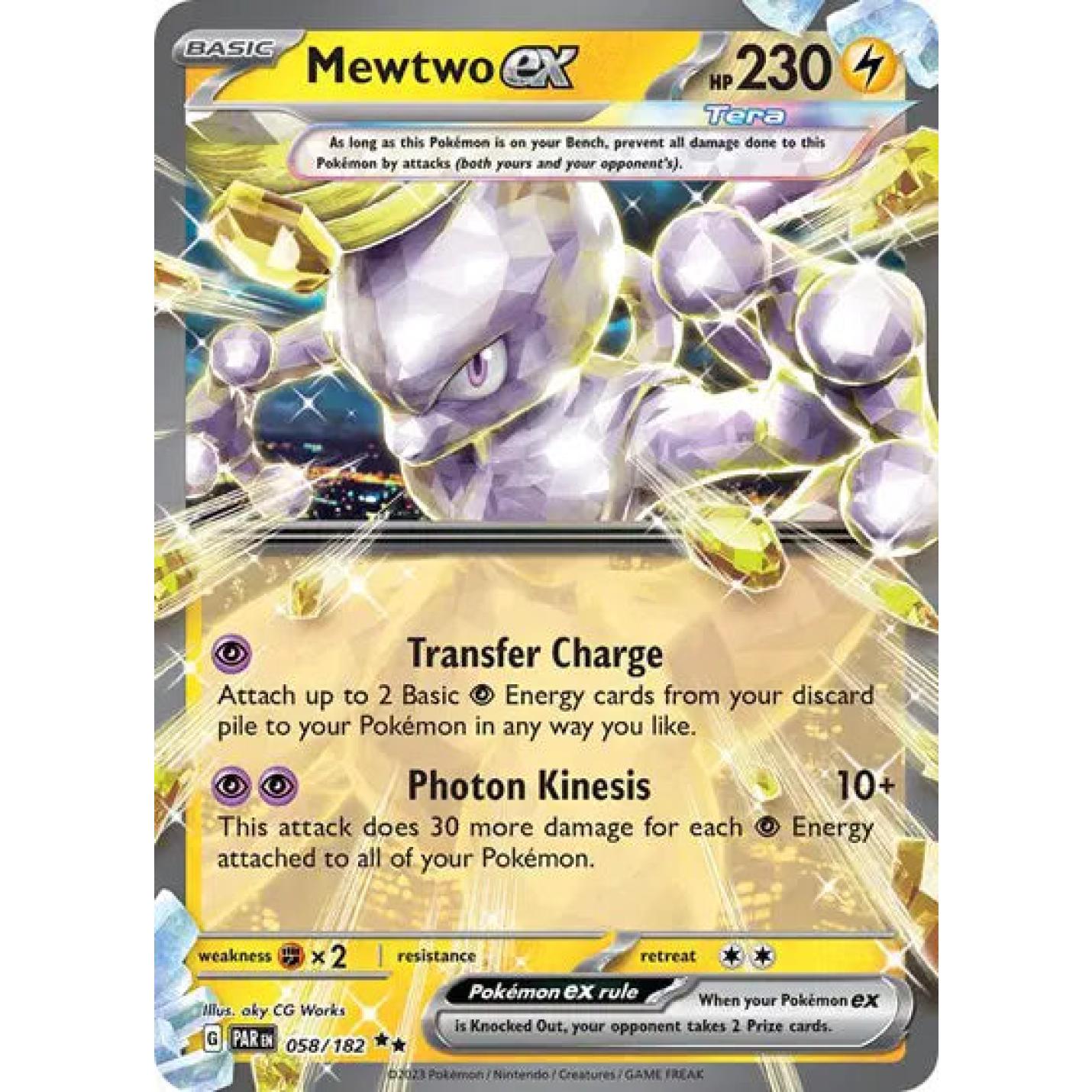 Mewtwo ex 058/182 - Paradox Rift - Holofoil