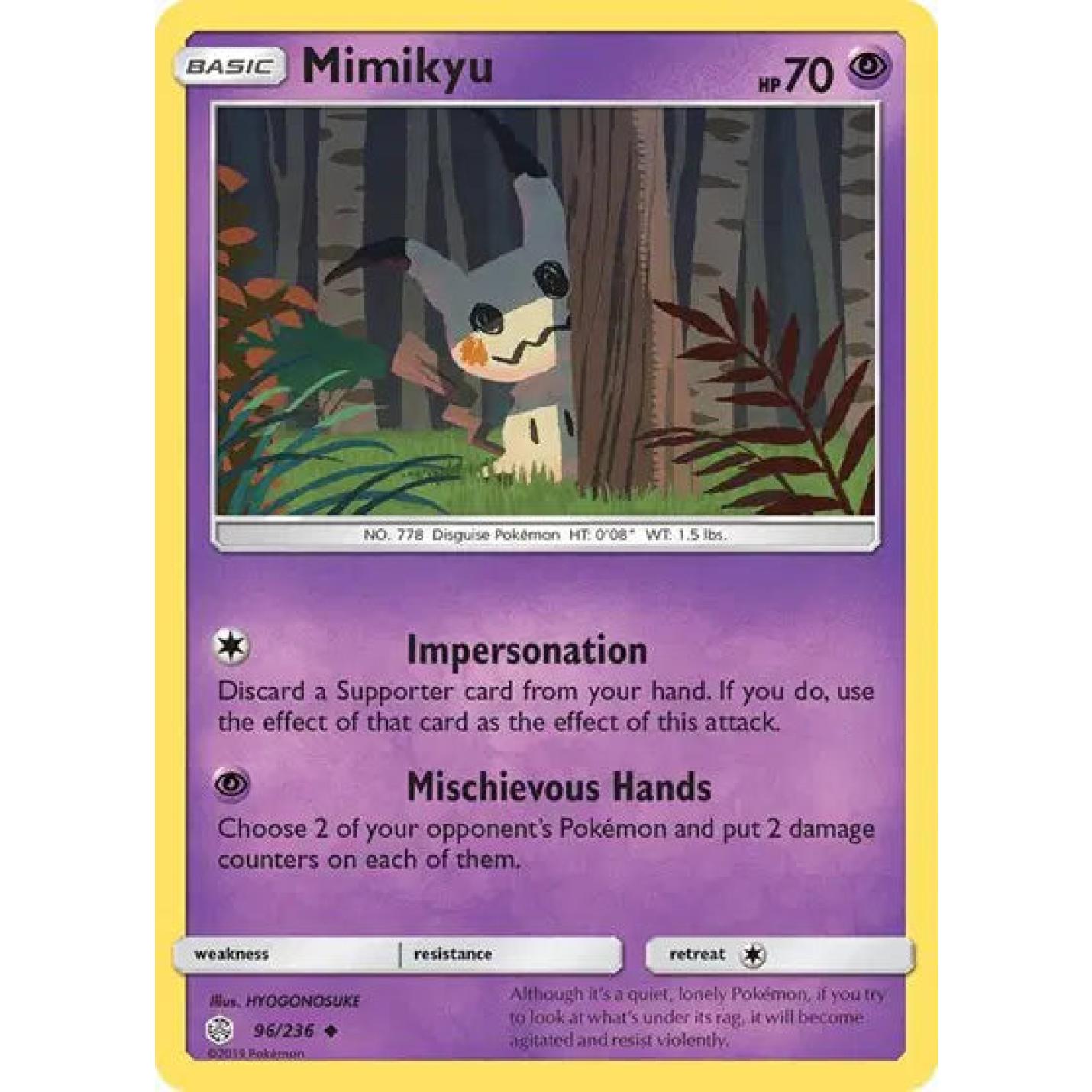 Mimikyu 96/236 - Cosmic Eclipse - Reverse Holofoil