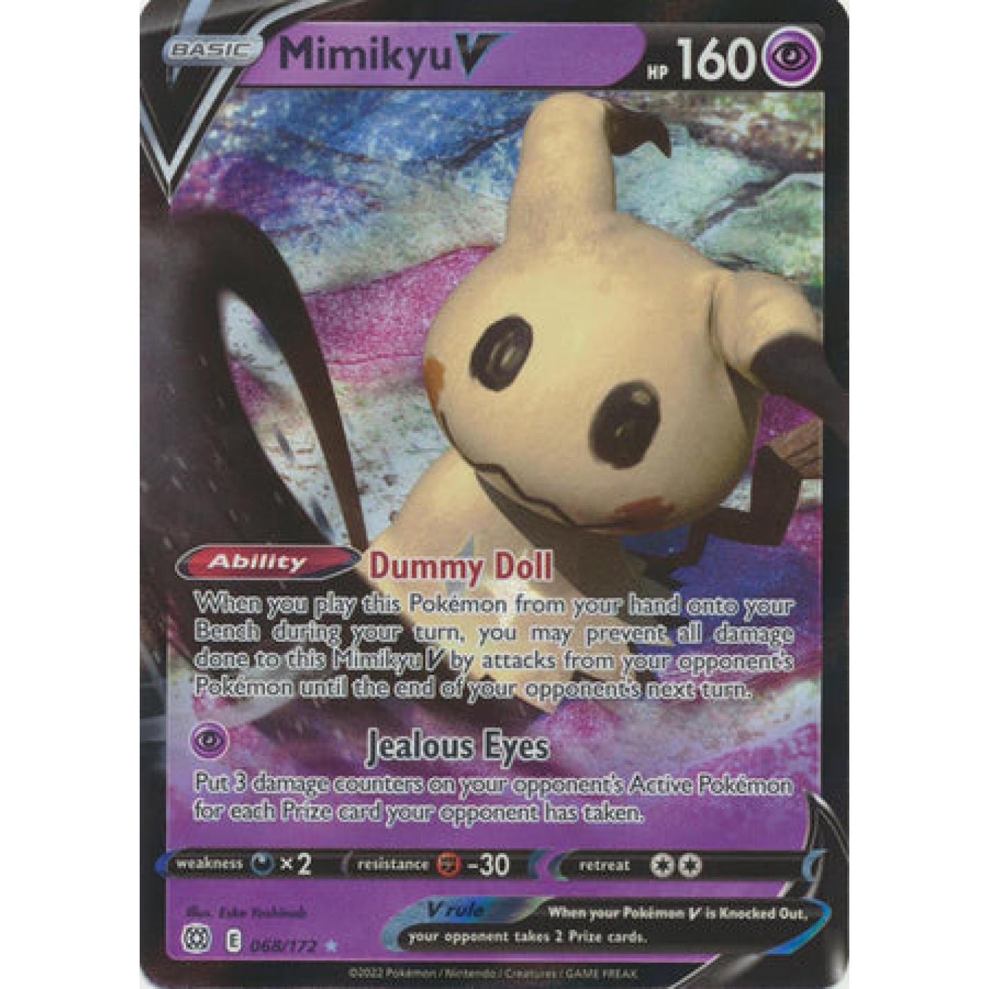 Mimikyu V 068/172 - Brilliant Stars - Holofoil
