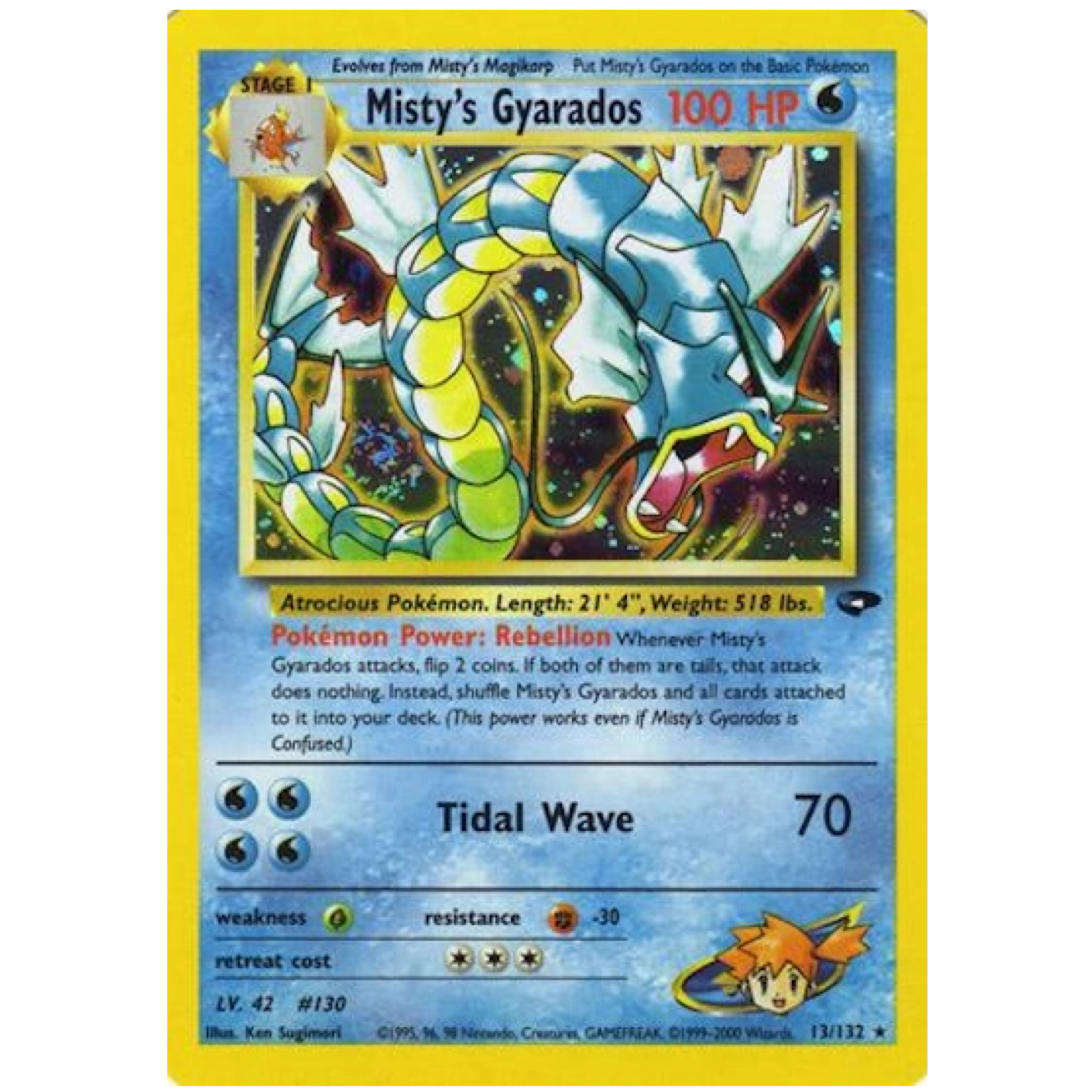 Misty's Gyarados 13/132 - Gym Challenge (Unlimited) - Holofoil
