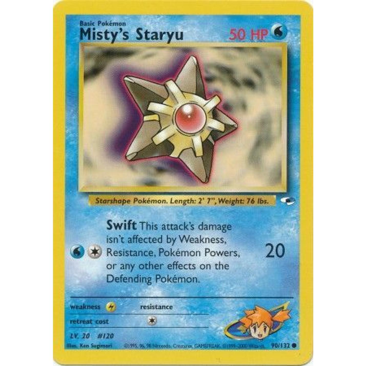 Misty's Staryu 90/132 - Gym Heroes (Unlimited) - Normal