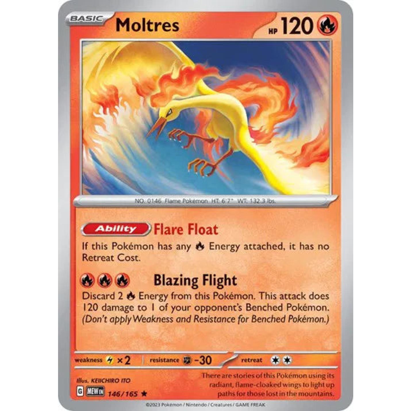 Moltres 146/165 - Scarlet & Violet 151 - Holofoil