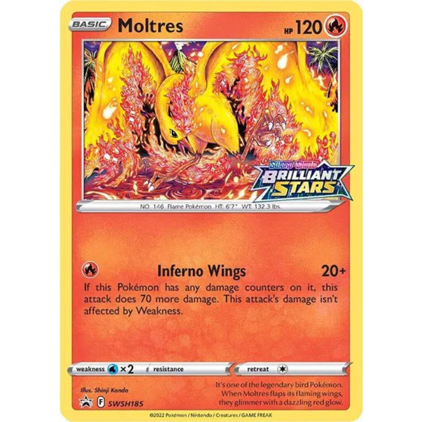 Moltres SWSH185 - Sword & Shield Promo - Holofoil