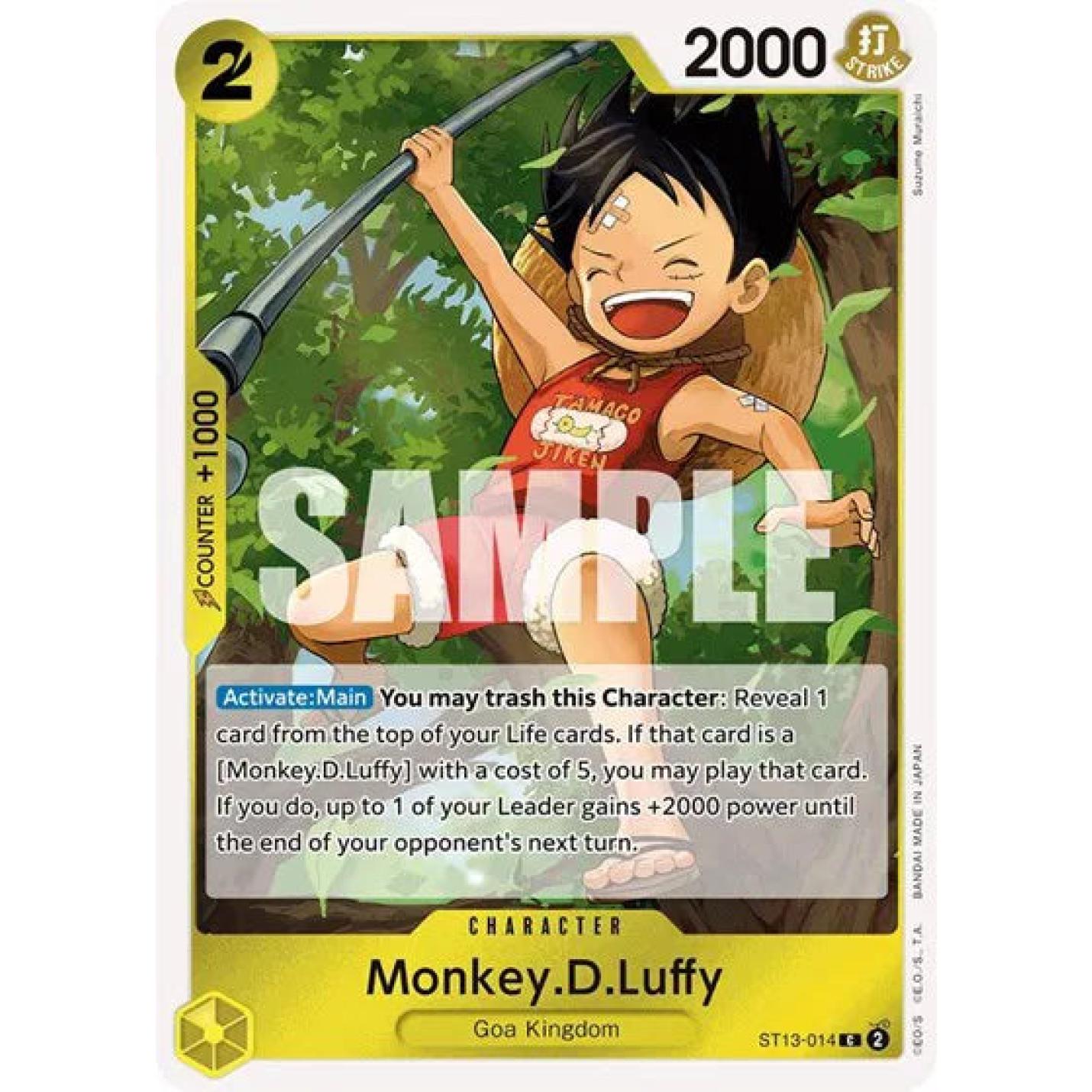 Monkey.D.Luffy ST13-014 - Ultra Deck: The Three Brothers - Foil
