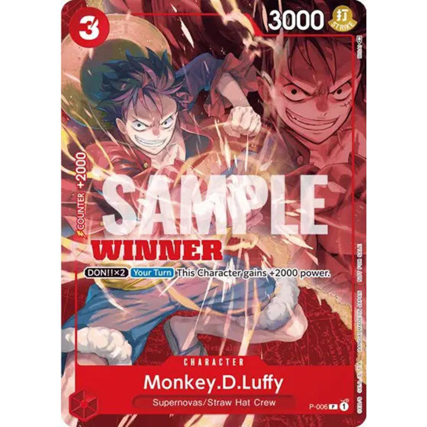 Monkey.D.Luffy (Winner Pack Vol. 1) P-006 - Promotion Cards - Foil