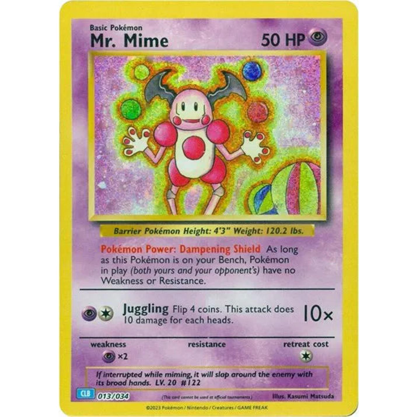 Mr. Mime 013/034 - Trading Card Game Classic - Holofoil