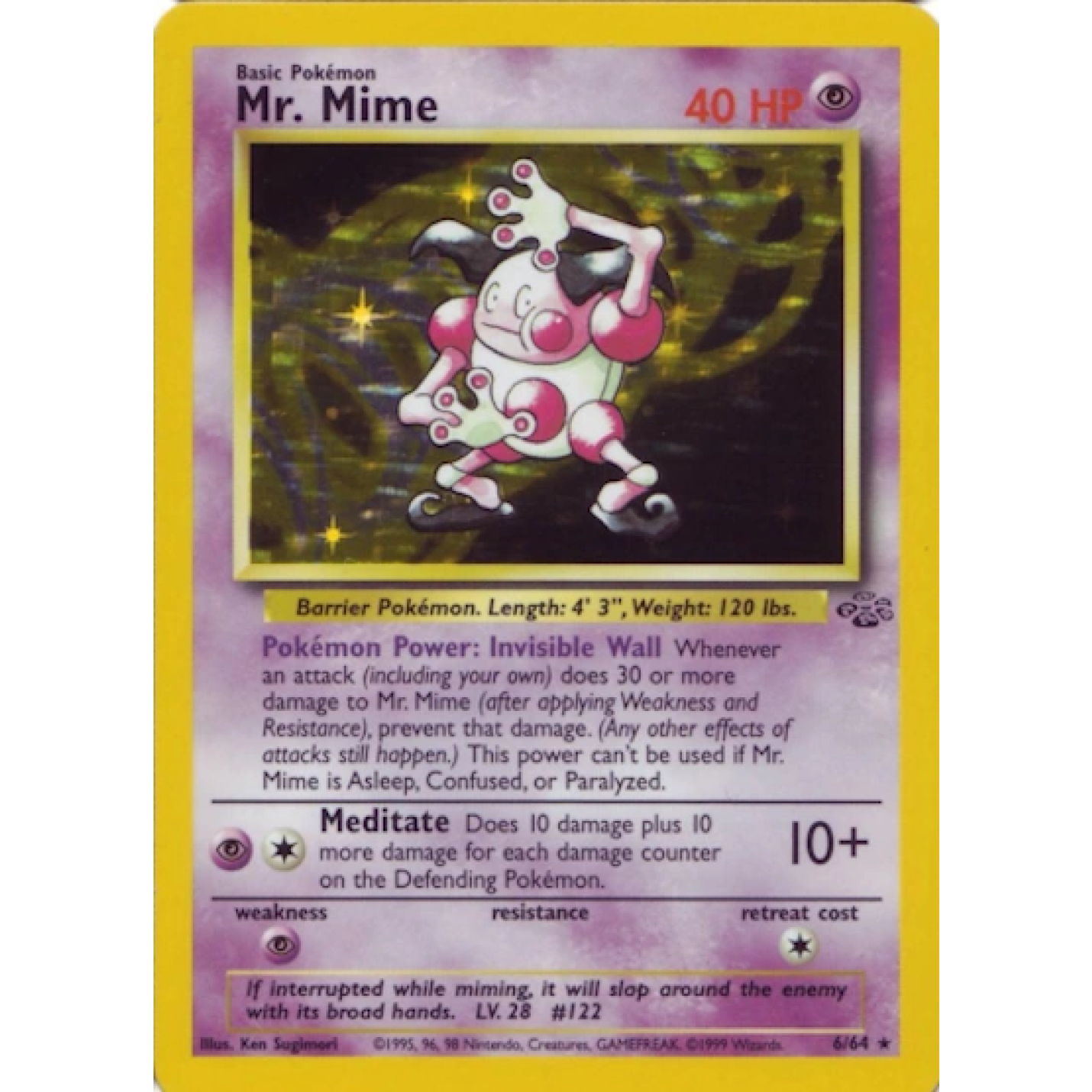 Mr. Mime 6/64 - Jungle (Unlimited) - Holofoil
