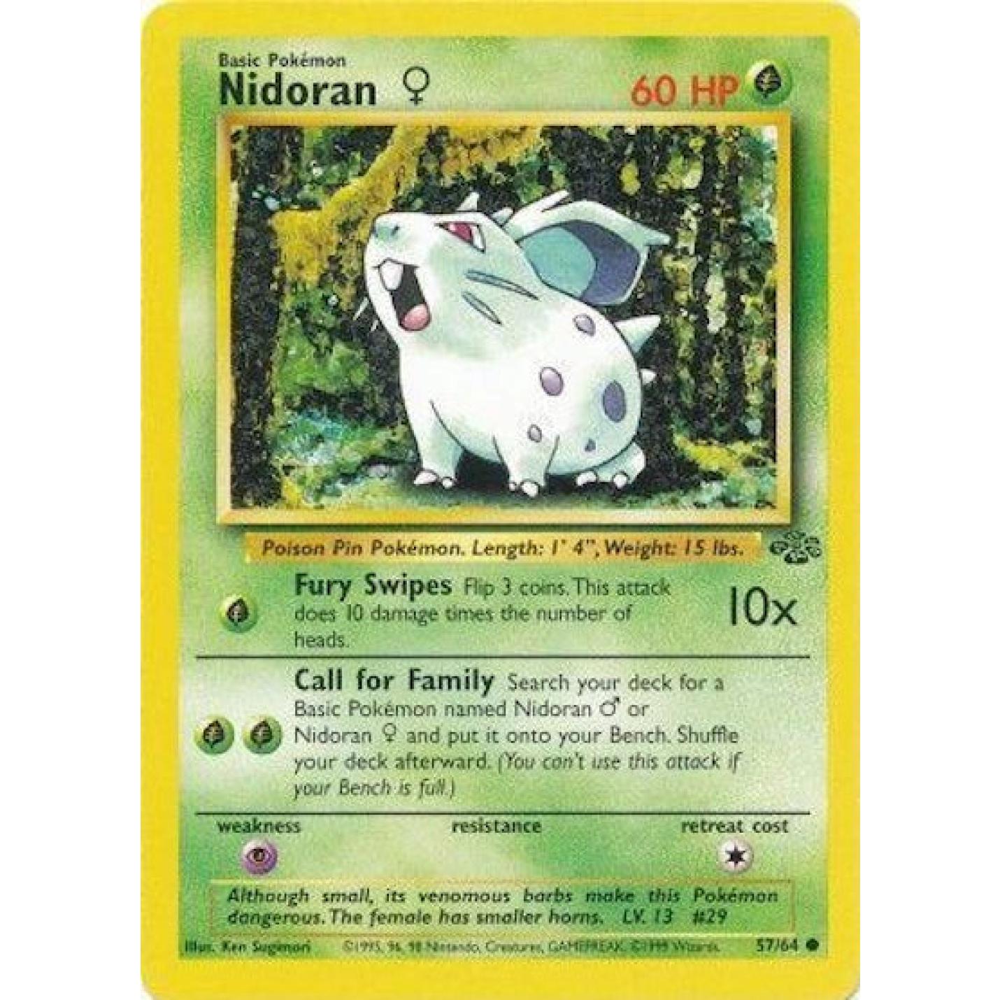 Nidoran F 57/64 - Jungle (Unlimited) - Normal