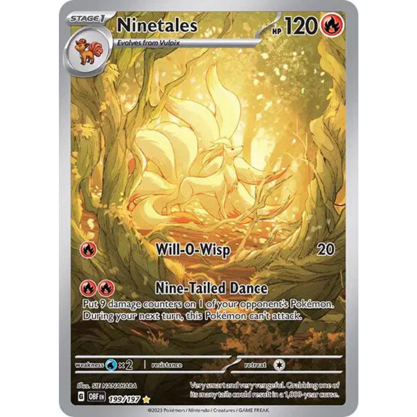 Ninetales 199/197 - Obsidian Flames - Holofoil