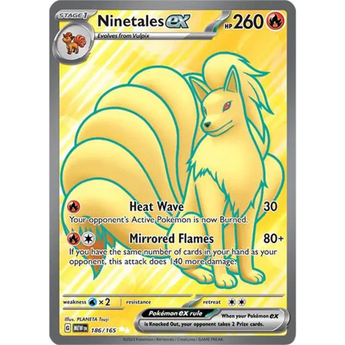Ninetales ex 186/165 - Scarlet & Violet 151 - Holofoil