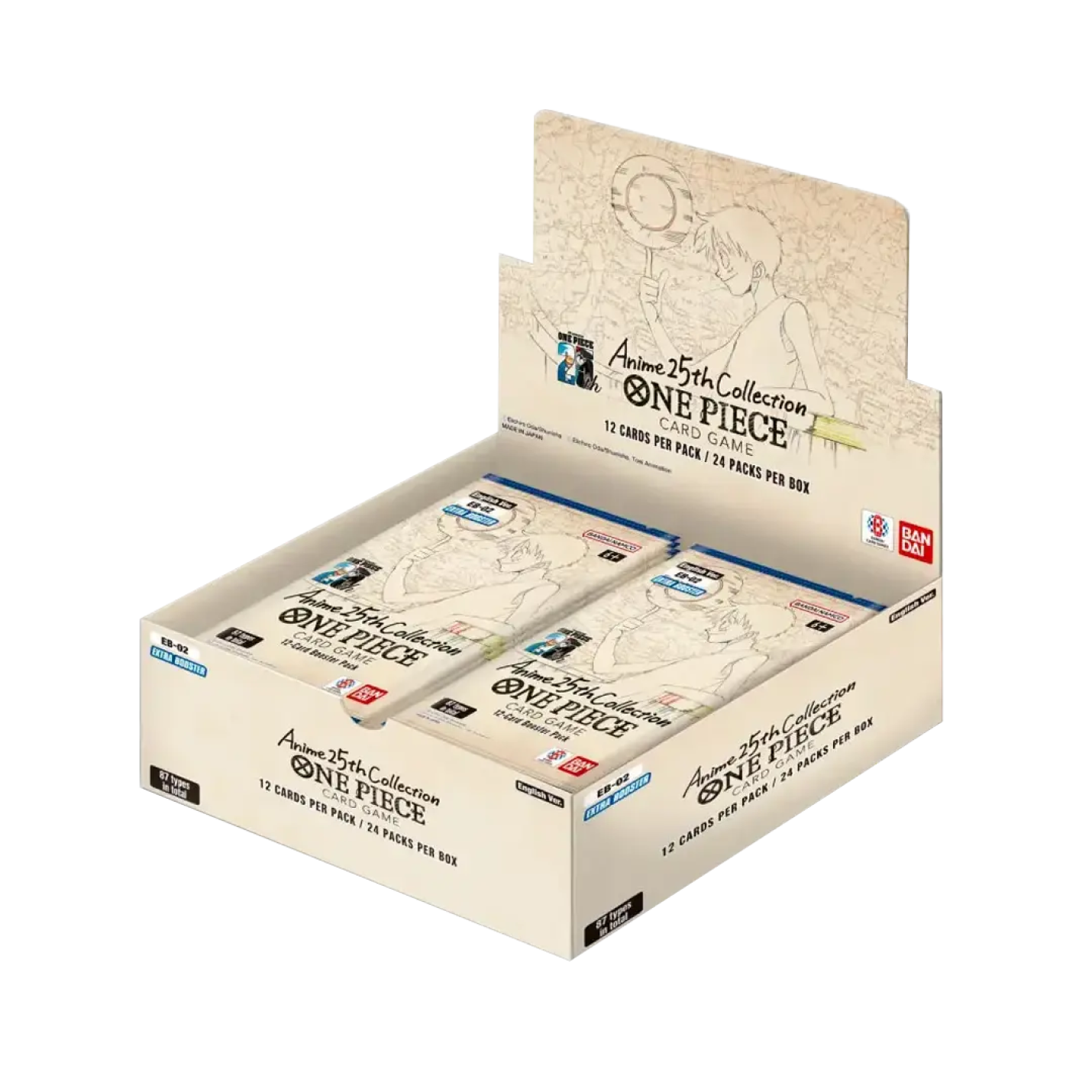 One Piece Extra Booster Anime 25th Collection (EB-02): Booster Box