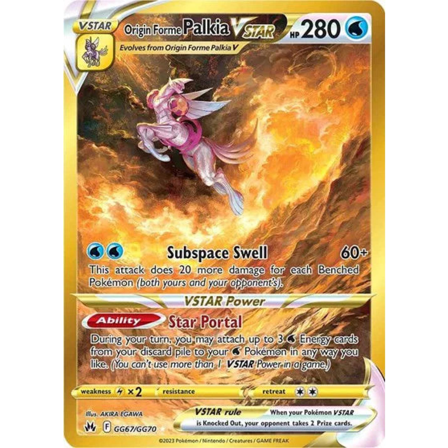 Origin Forme Palkia VSTAR GG67/GG70 - Crown Zenith: Galarian Gallery - Holofoil
