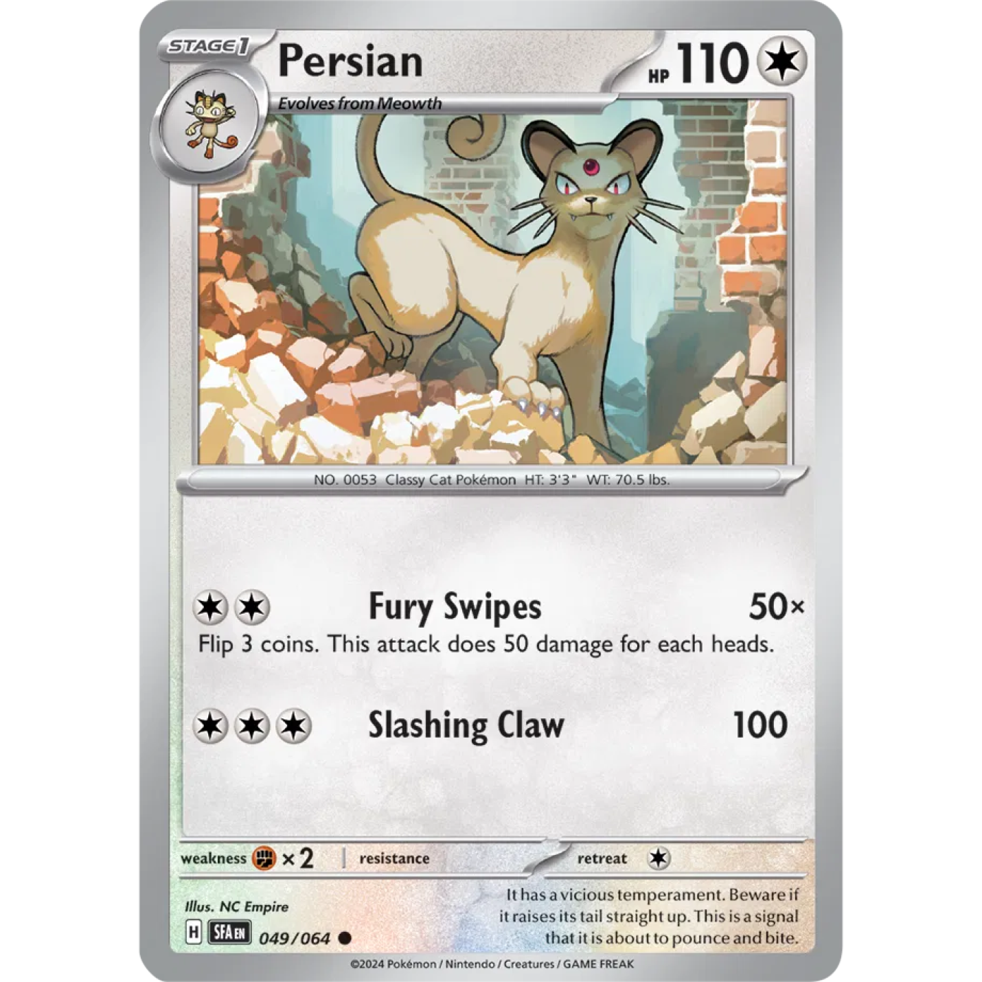 Persian 049/064 - Shrouded Fable - Normal