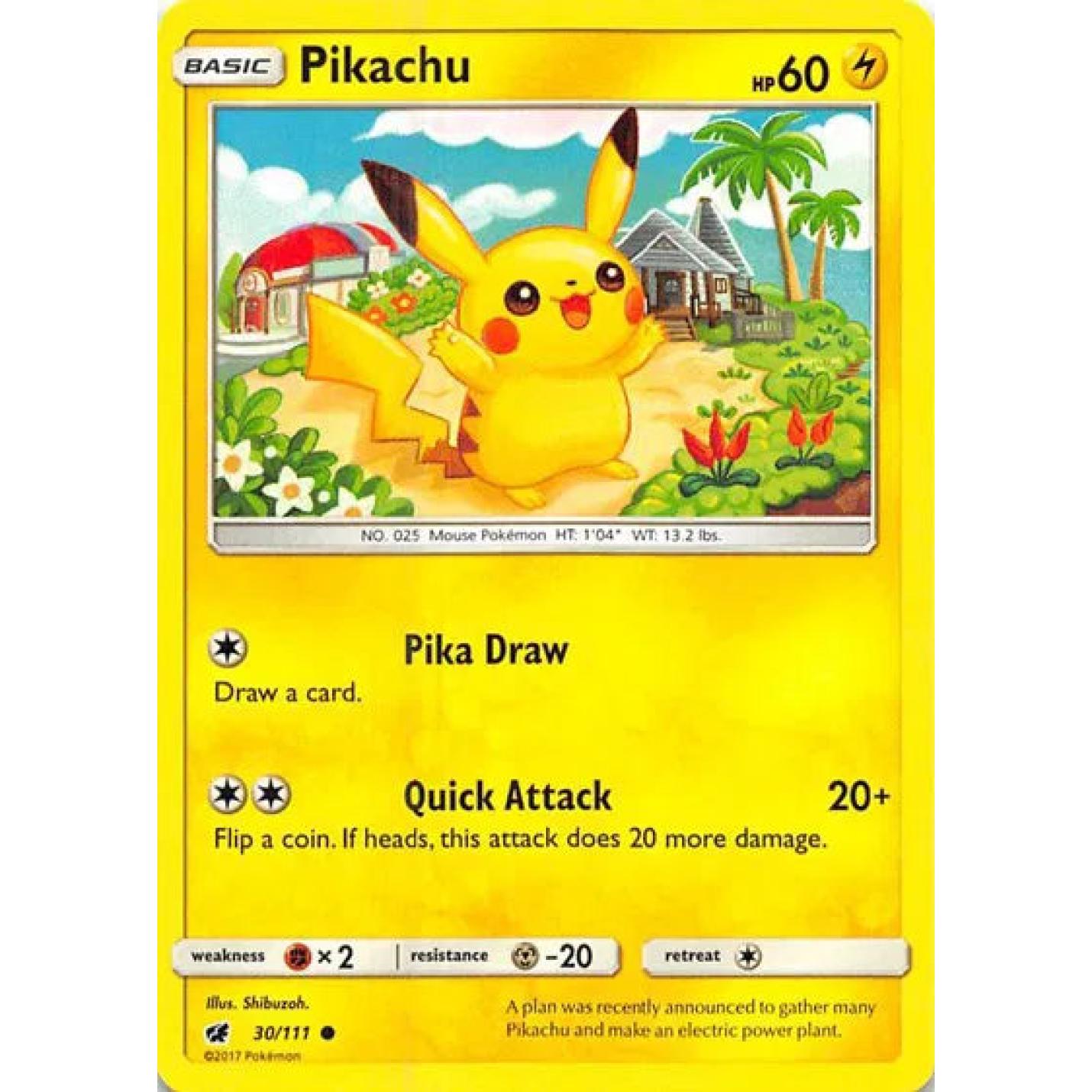 Pikachu 30/111 - Crimson Invasion - Normal