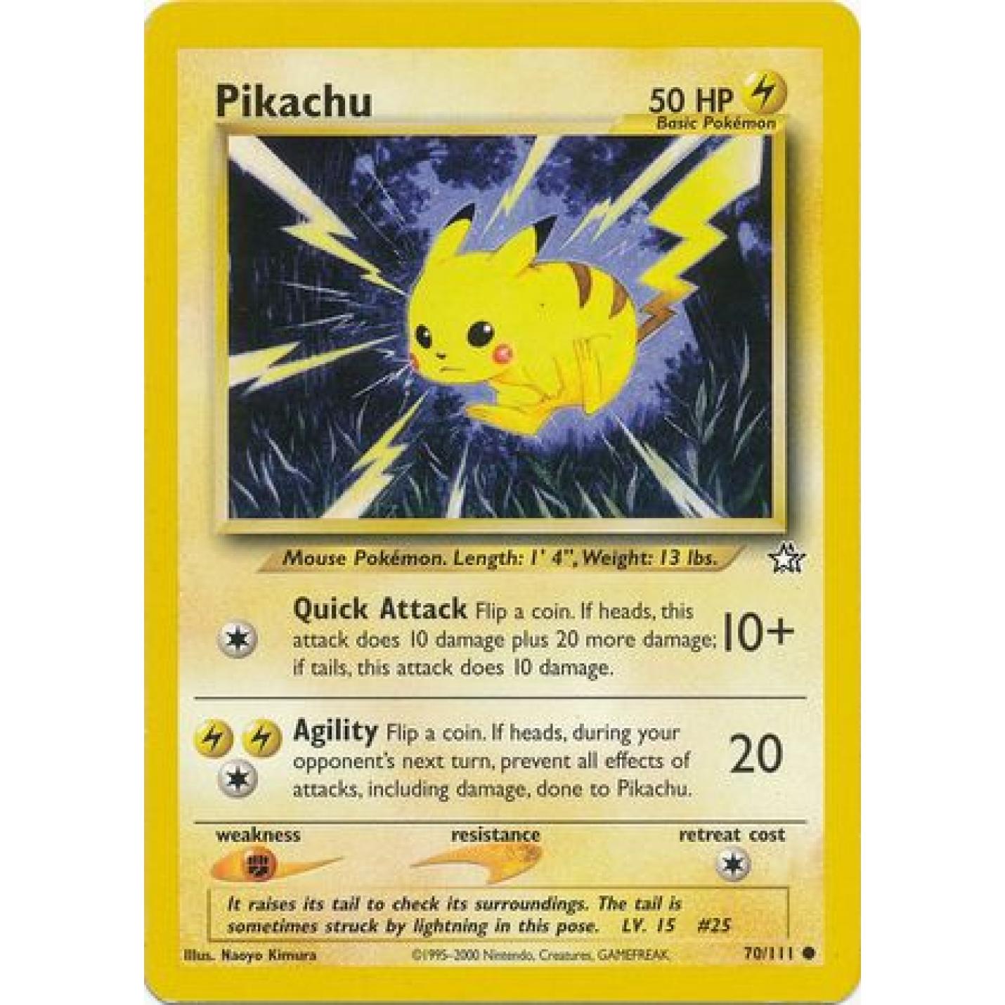 Pikachu 70/111 - Neo Genesis (Unlimited) - Normal