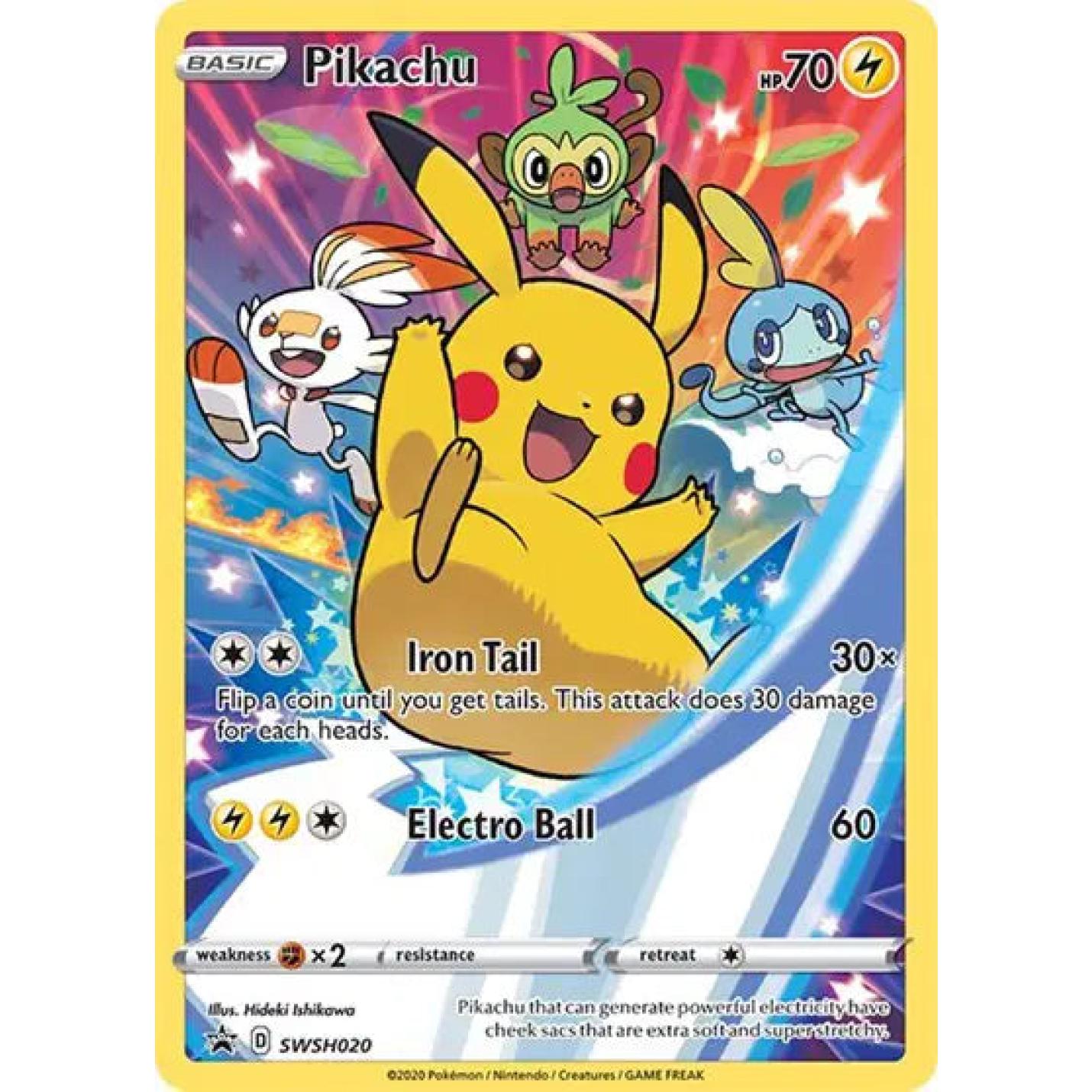 Pikachu SWSH020 - Sword & Shield Promo - Holofoil
