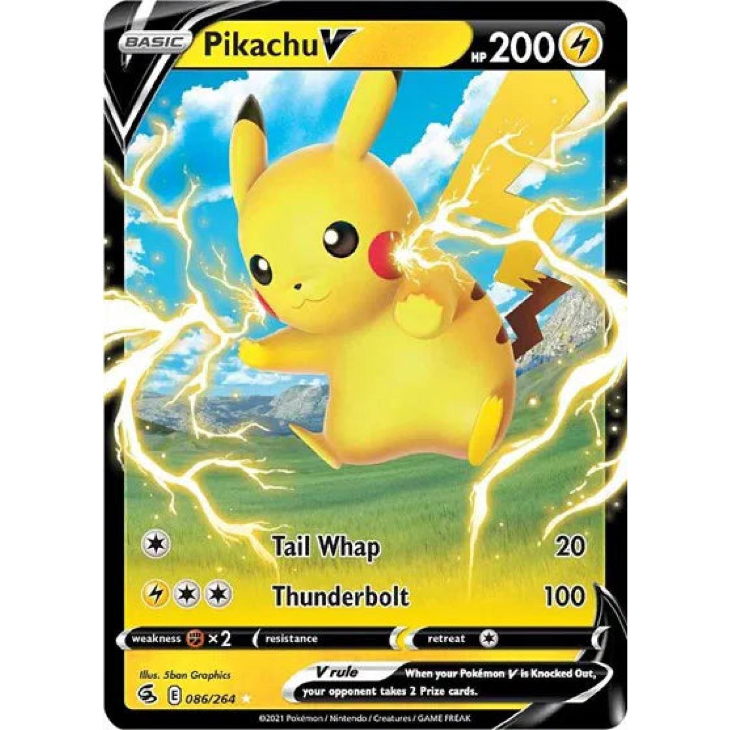 Pikachu V 086/264 - Fusion Strike - Holofoil