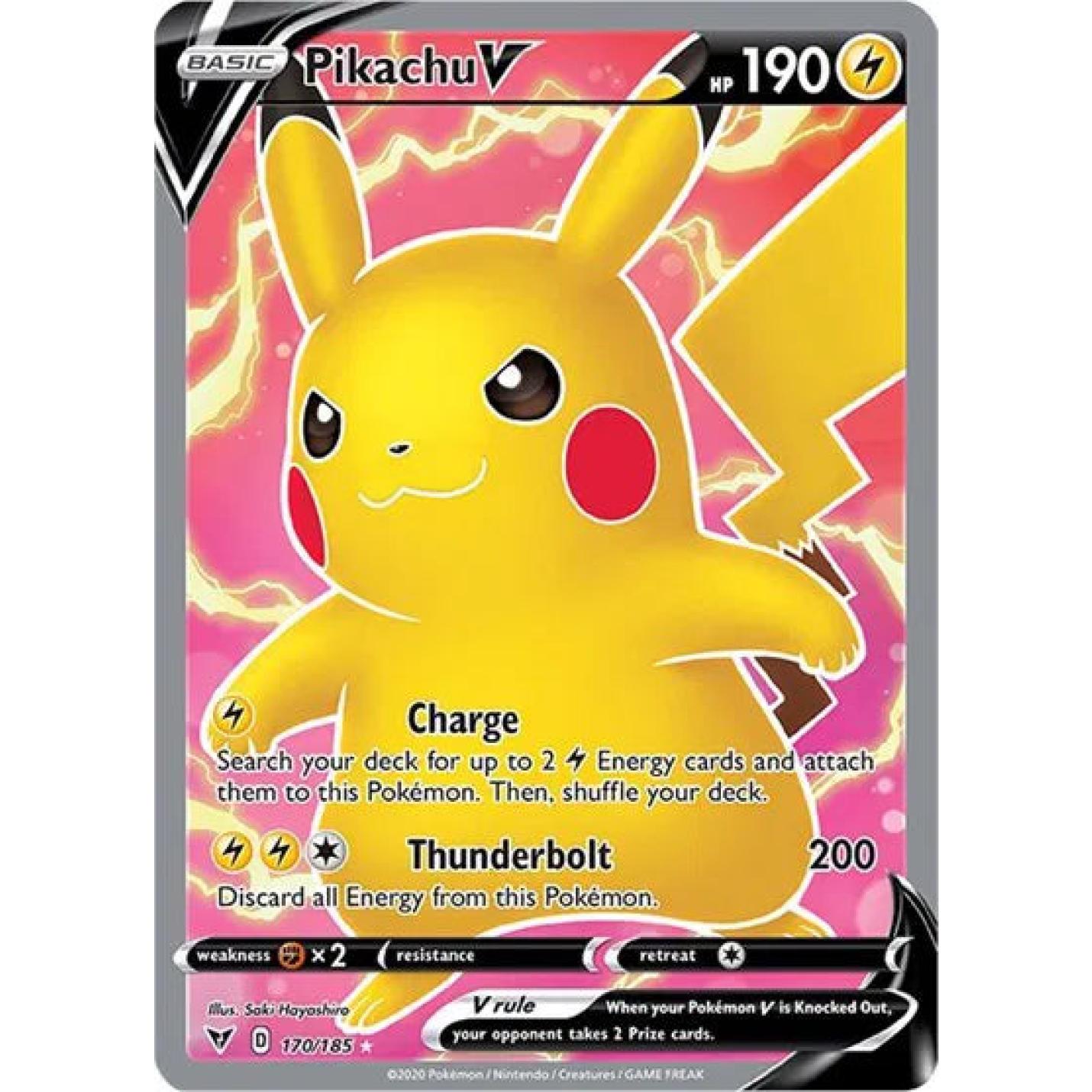 Pikachu V 170/185 - Vivid Voltage - Holofoil