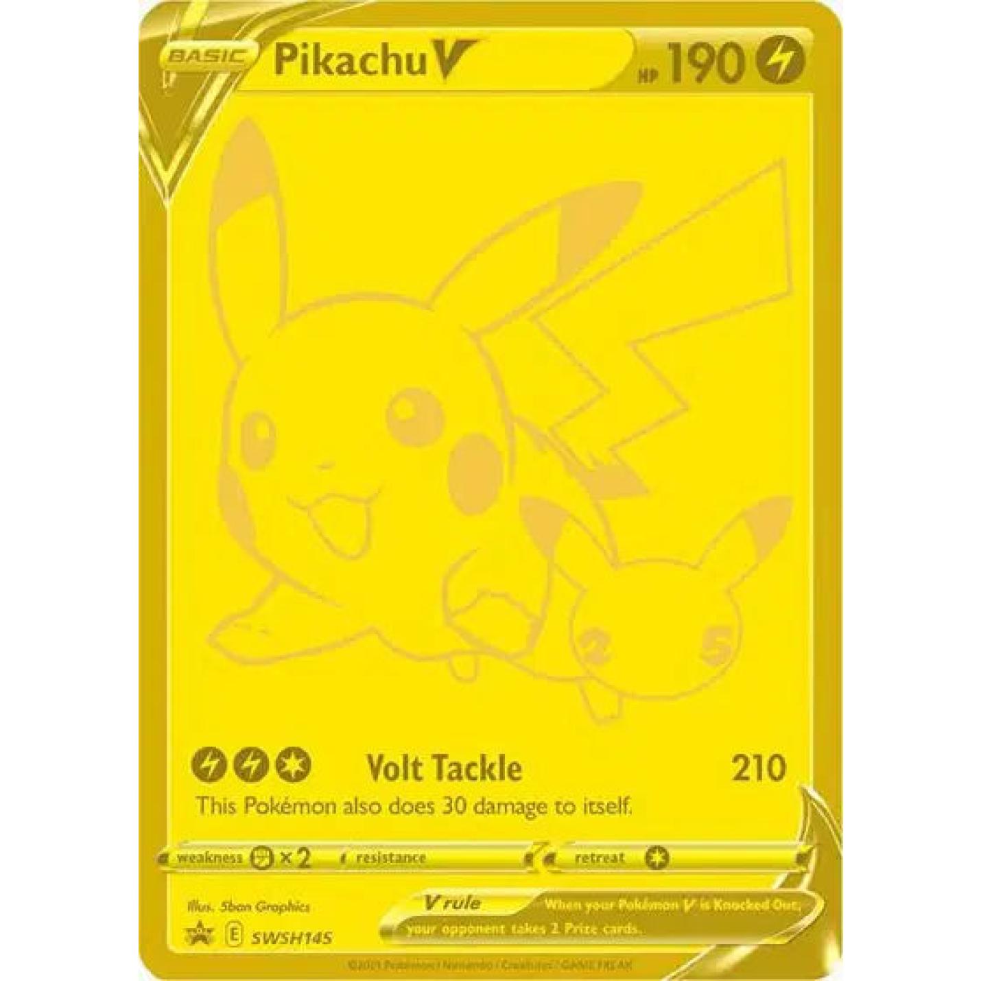Pikachu V SWSH145 - Sword & Shield Promo - Holofoil