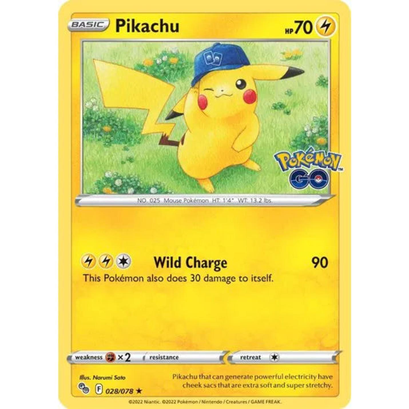 Pikachu 028/078 - Pokemon Go - Holofoil