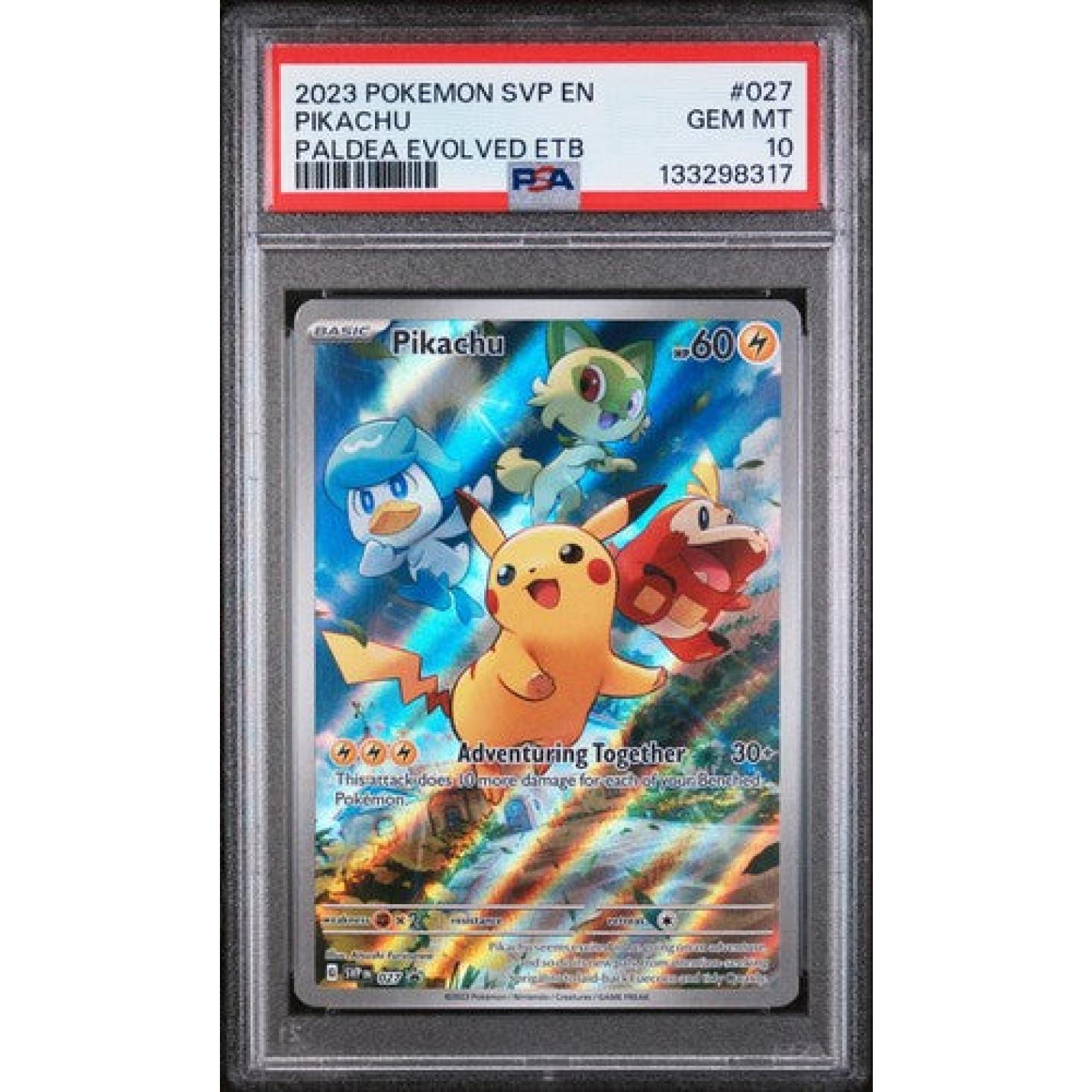 Pikachu (PSA 10) 027 - Scarlet & Violet Promo - Holofoil