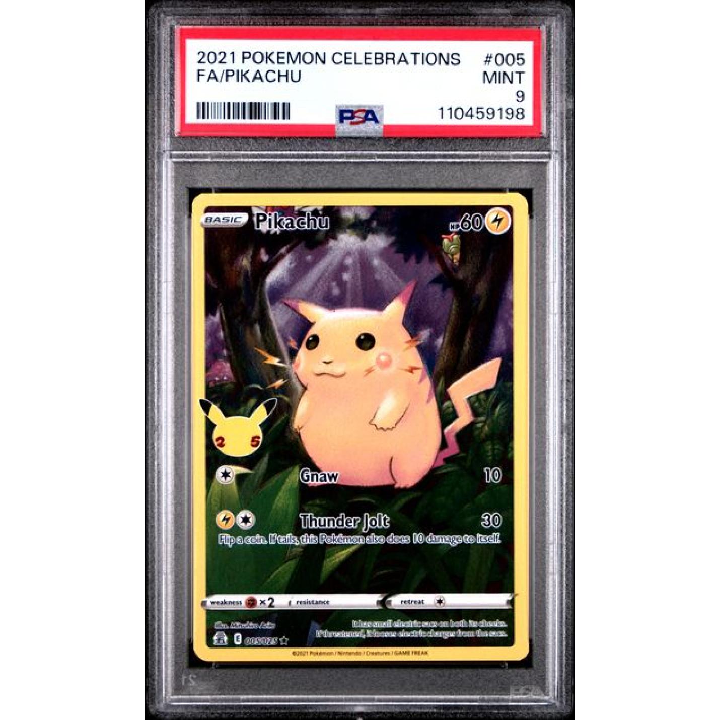 Pikachu (PSA 9) 005/025 - Celebrations - Holofoil