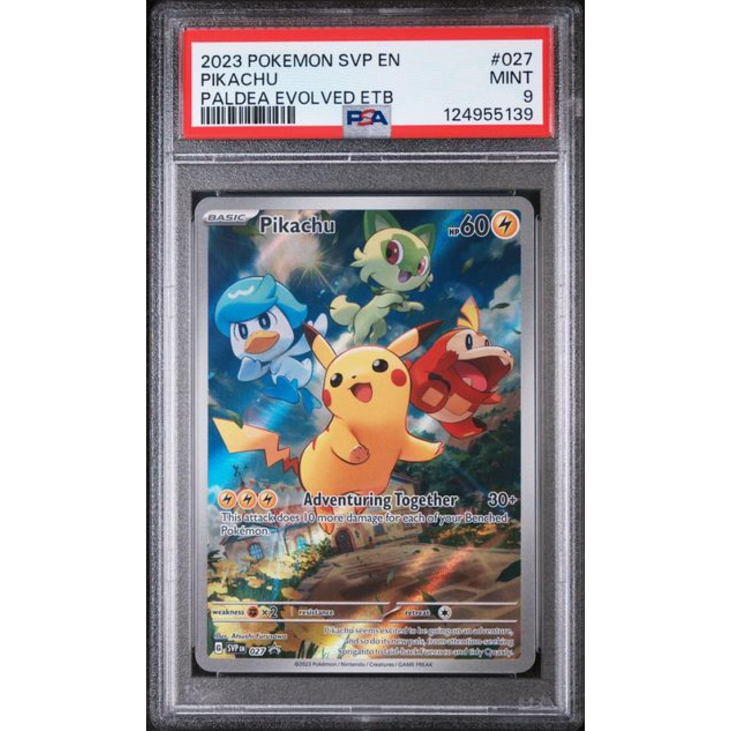Pikachu (PSA 9) 027 - Scarlet & Violet Promo - Holofoil