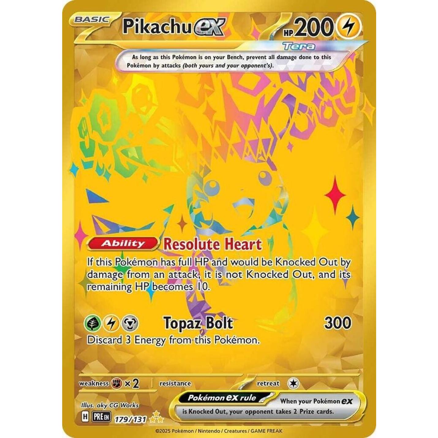 Pikachu ex 179/131 - Prismatic Evolutions - Holofoil