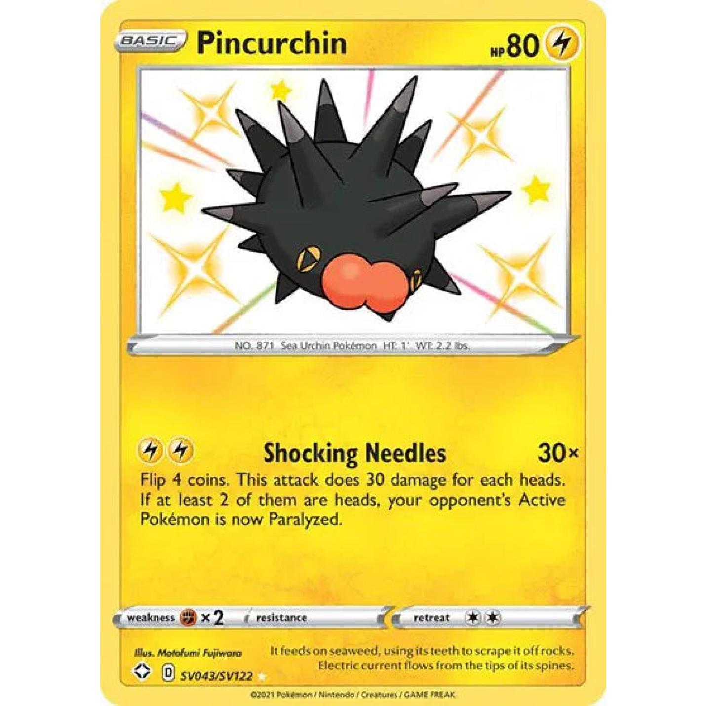 Pincurchin SV043/SV122 - Shining Fates: Shiny Vault - Holofoil