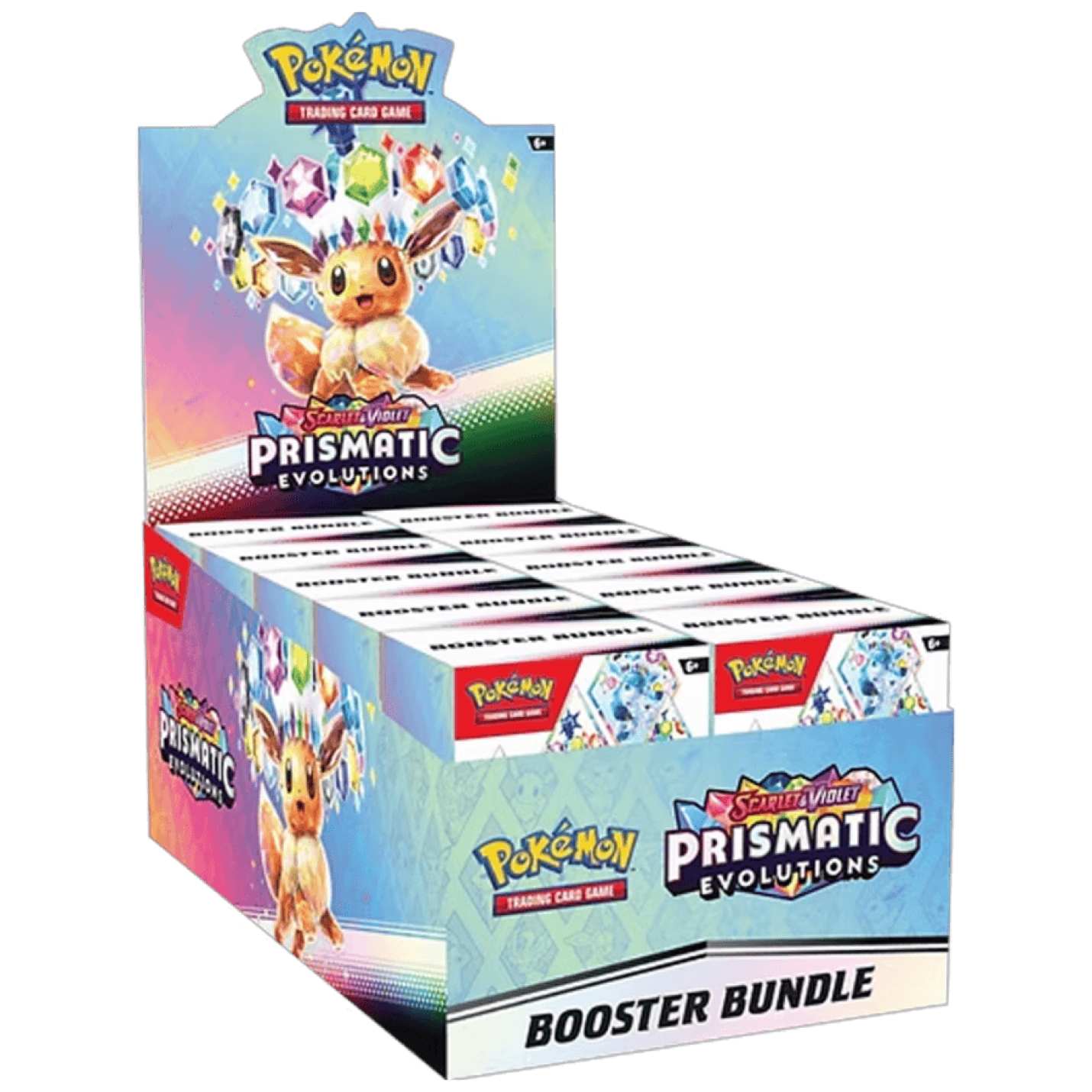 Pokémon Prismatic Evolutions Booster Bundle Display