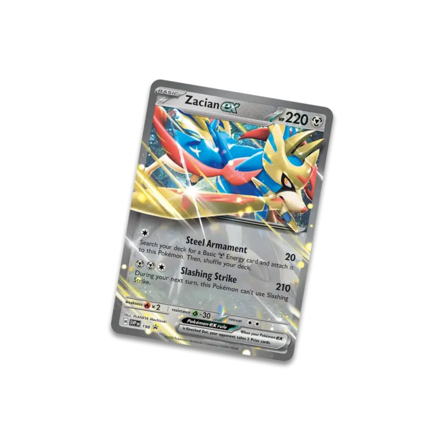 Pokémon Slashing Legends: Tin - Zacian EX promo