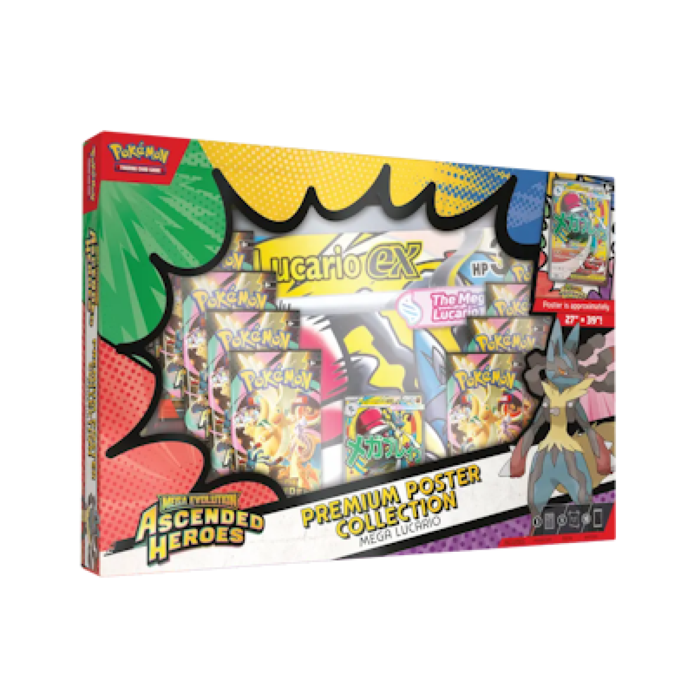 Pokémon Ascended Heroes: Premium Poster Collection - Mega Lucario ex