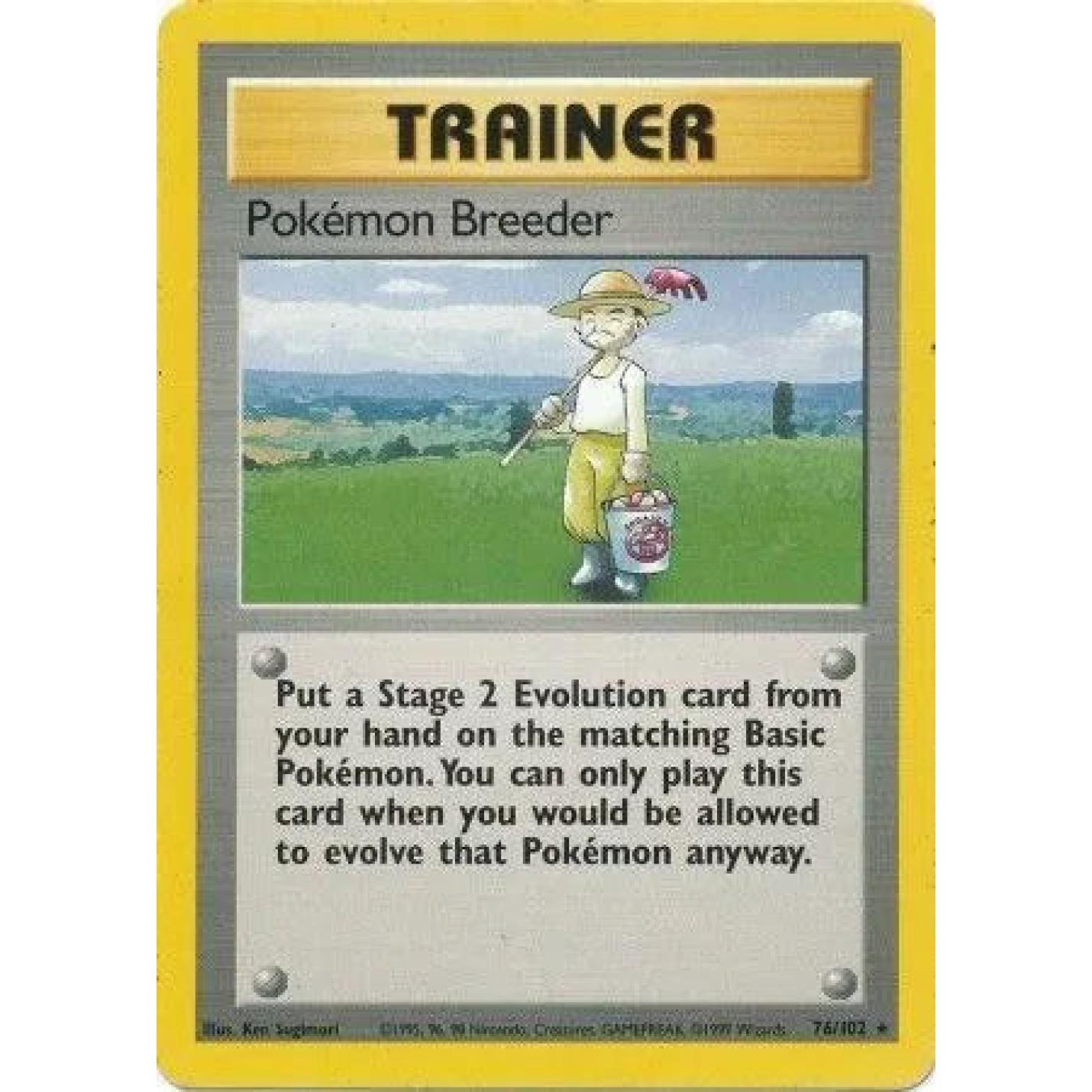 Pokemon Breeder  76/102 - Base Set (Unlimited) - Normal