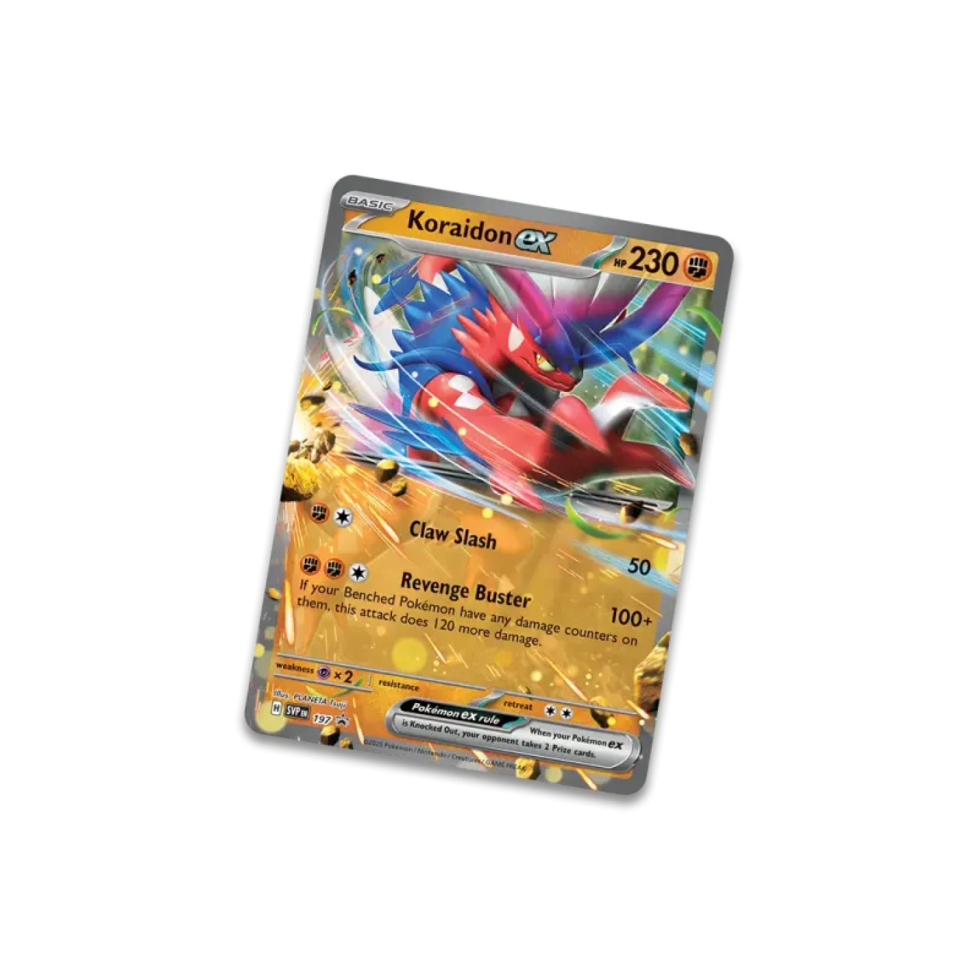 Pokémon Slashing Legends: Tin - Koraidon EX promo