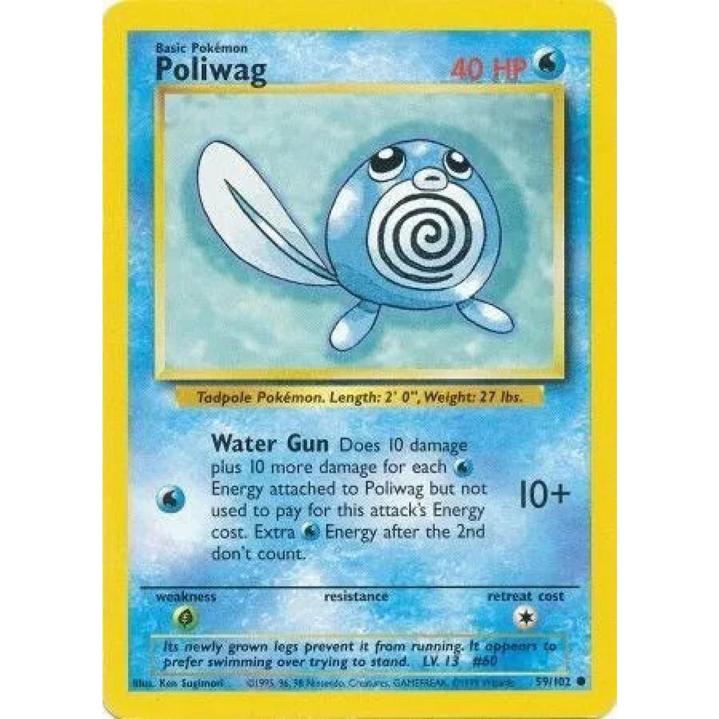 Poliwag 59/102 - Base Set (Unlimited) - Normal