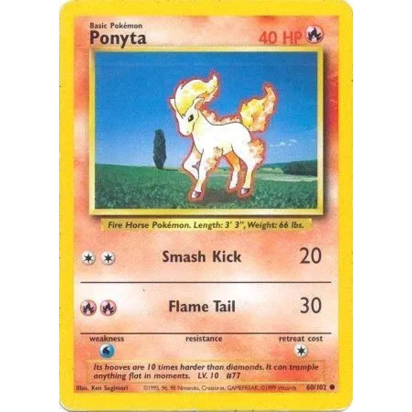 Ponyta 60/102 - Base Set (Unlimited) - Normal