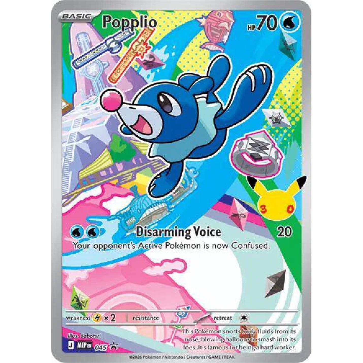 Popplio 045 - Mega Evolution Promos - Holofoil