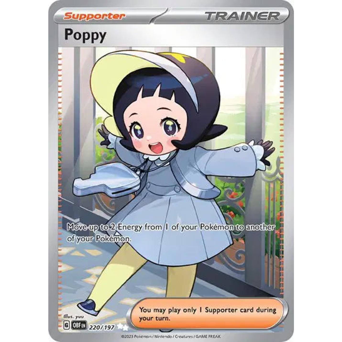 Poppy 220/197 - Obsidian Flames - Holofoil