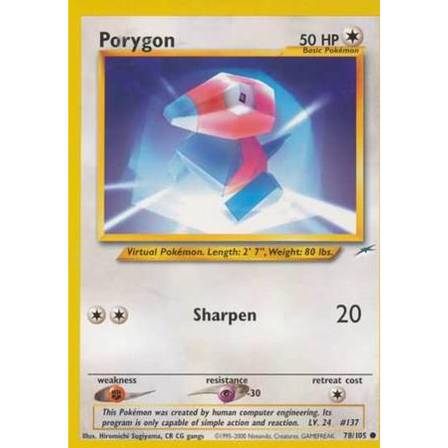 Porygon 78/105 - Neo Destiny (Unlimited) - Normal